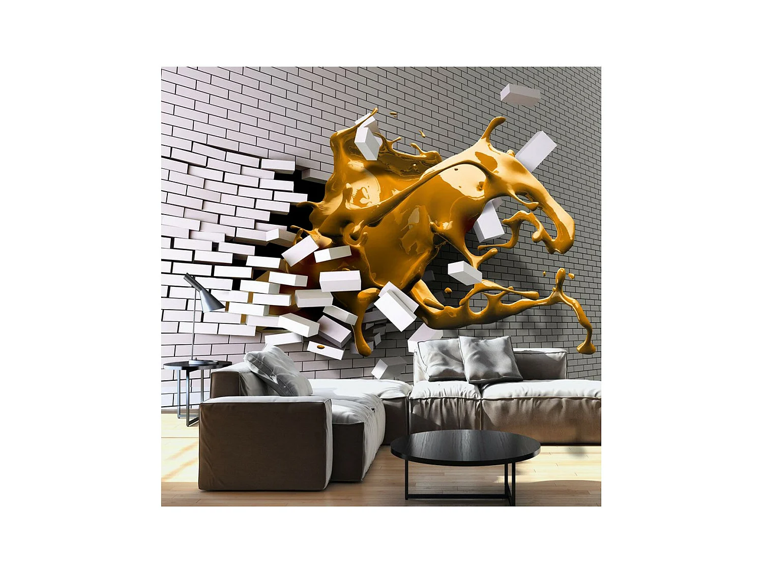 Papier Peint "Inspiration de Safran" 70 x 100 cm