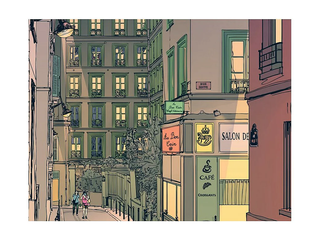 Papier Peint "Breakfast in Paris" 231 x 300 cm