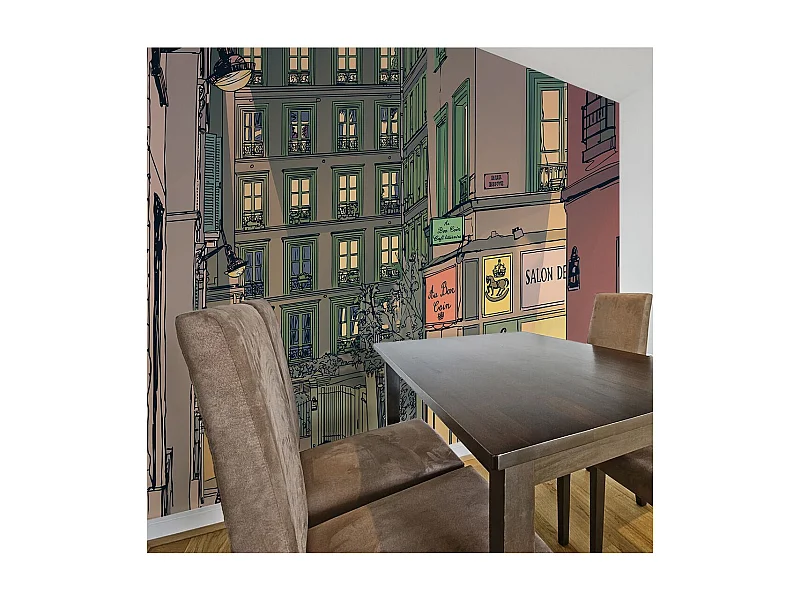 Papier Peint "Breakfast in Paris" 231 x 300 cm