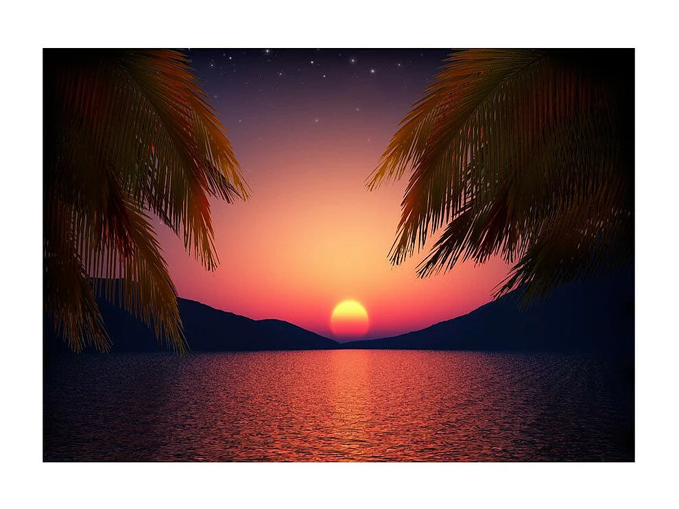 Papier Peint "Soir Romantique" 140 x 200 cm