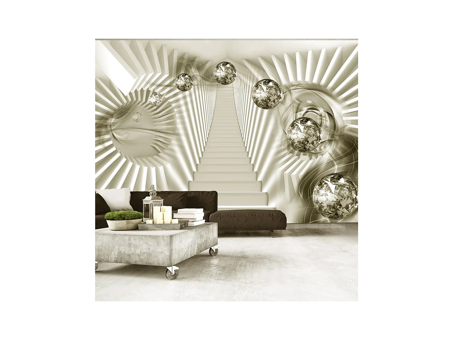 Papier Peint "Take the Stairs To Spacetime" 210 x 300 cm