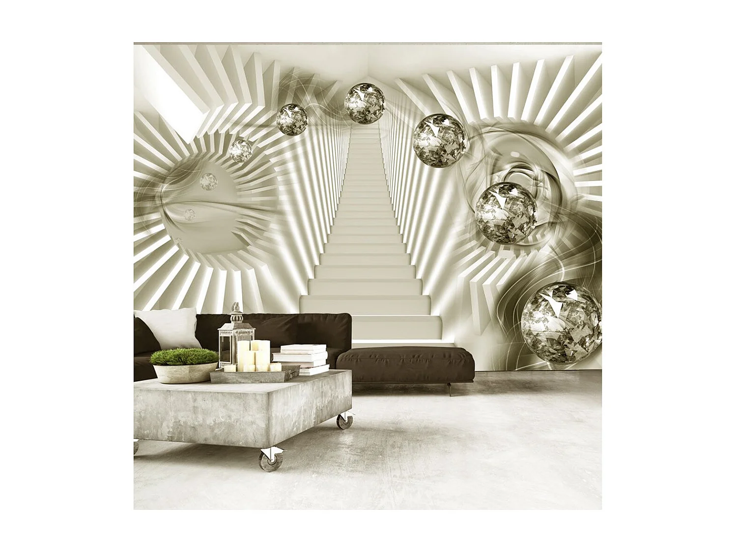 Papier Peint "Take the Stairs To Spacetime" 210 x 300 cm