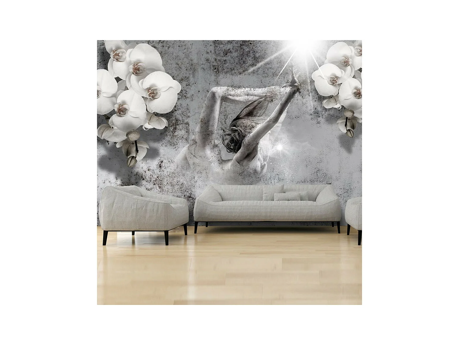 Papier Peint "Arrangement with Orchid" 210 x 300 cm