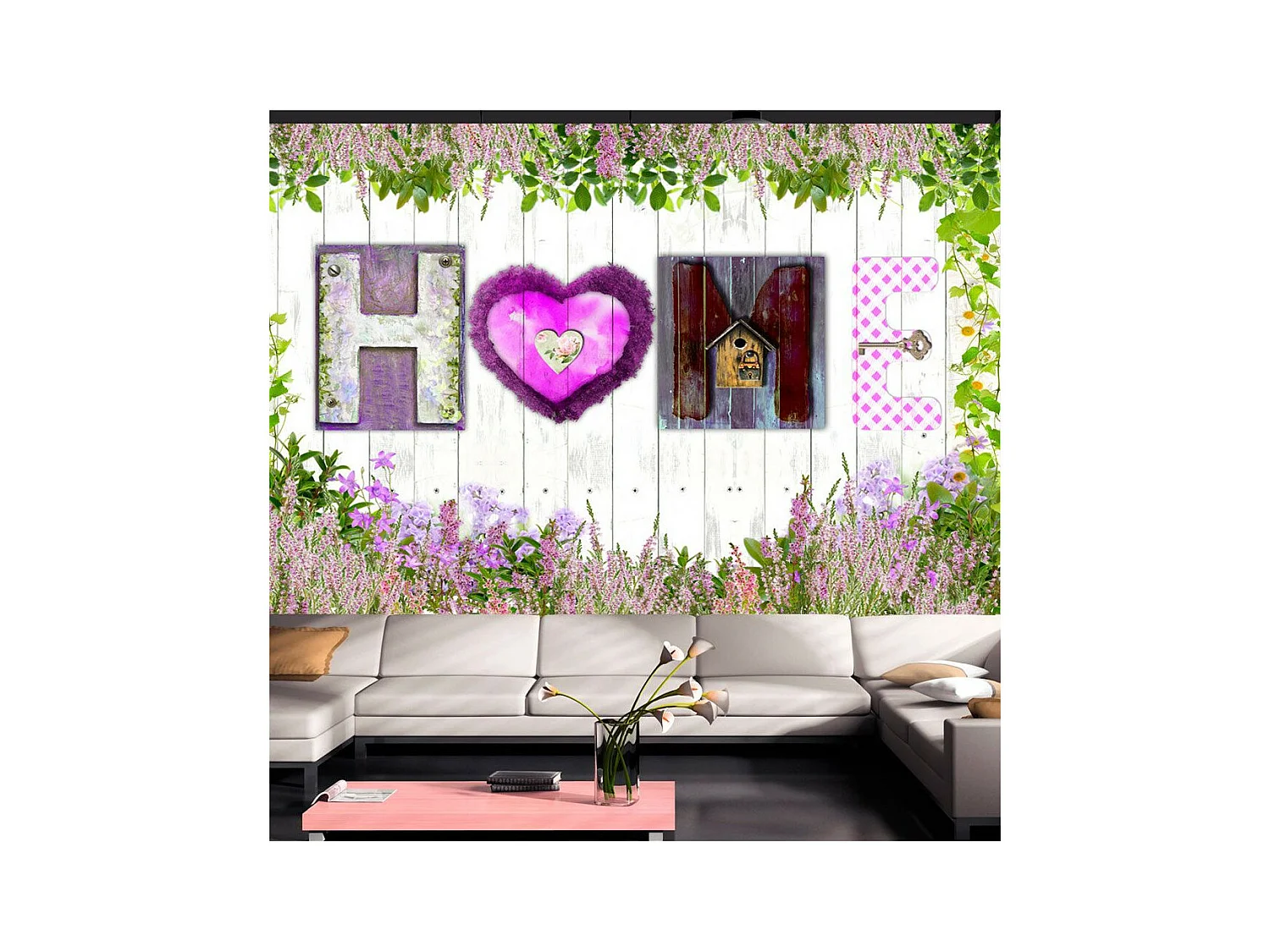 Papier Peint "Heather Seclusion" 140 x 200 cm