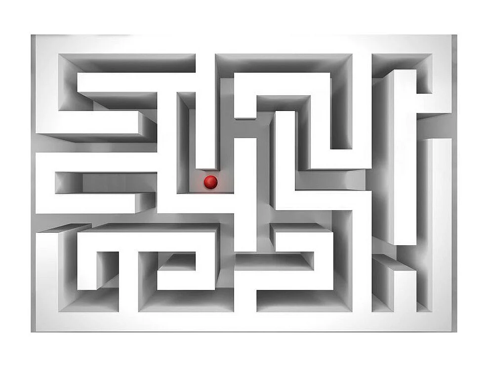 Papier Peint "Ice Labyrinth" 210 x 300 cm