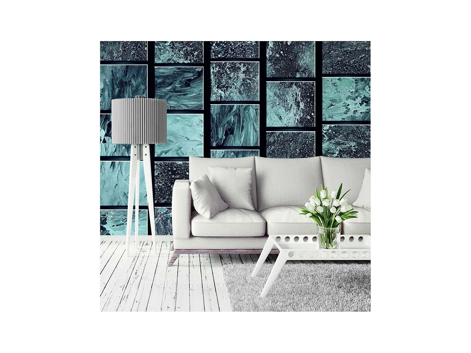 Papier Peint "Azure Treasure" 50x1000cm