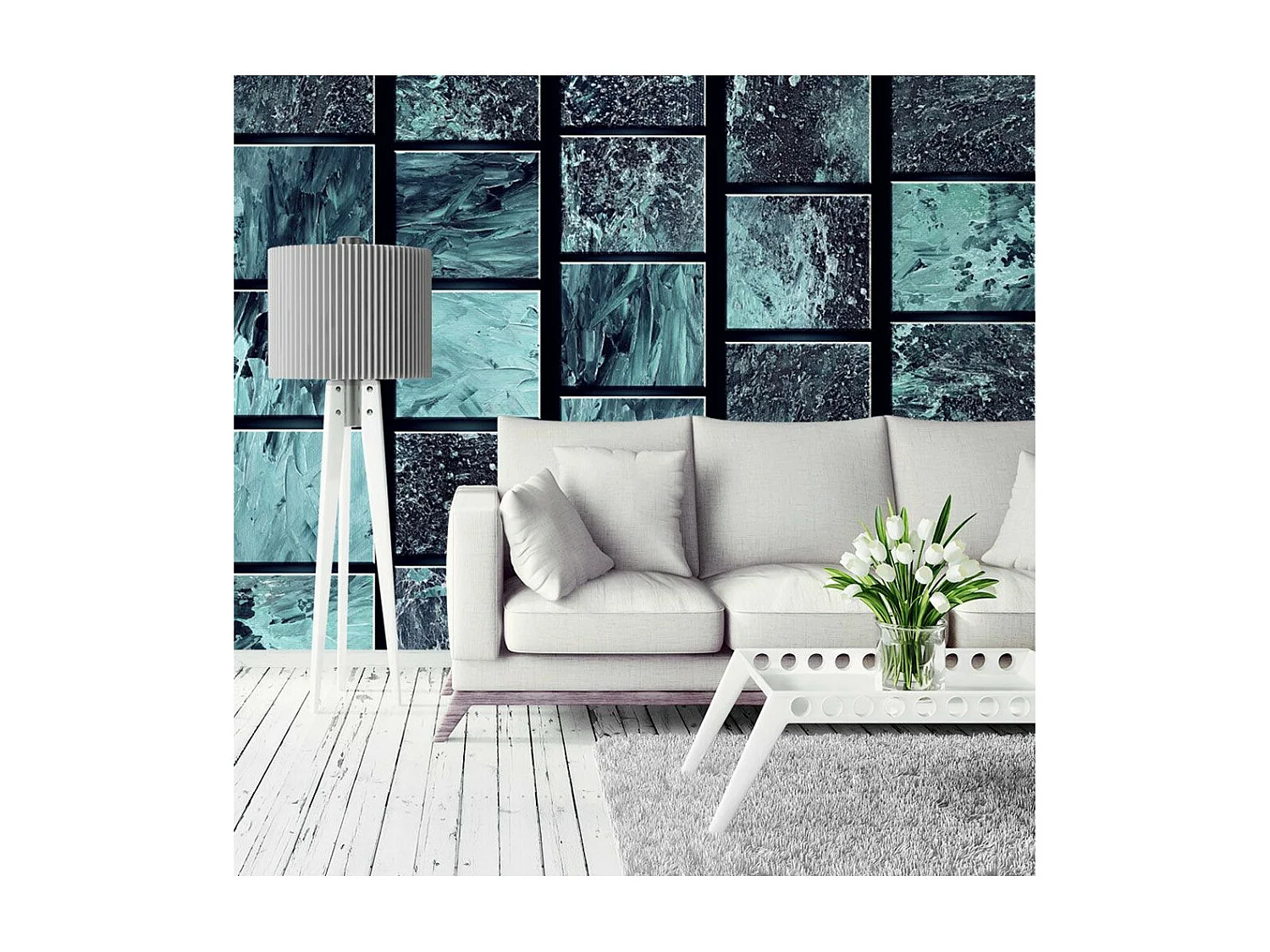 Papier Peint "Azure Treasure" 50x1000cm