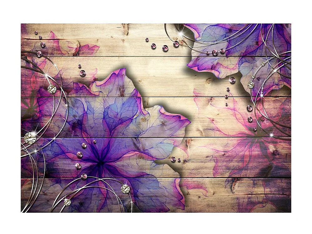 Papier Peint "Purple Memory" 70 x 100 cm