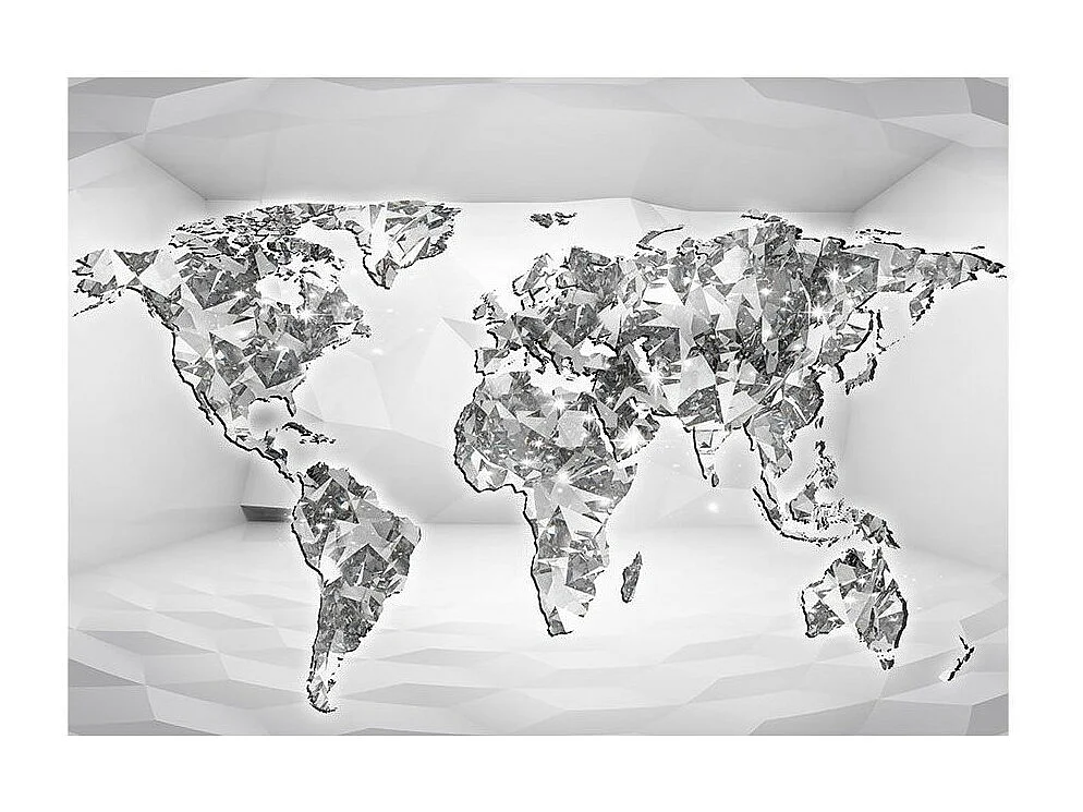 Papier Peint "Diamond Map" 140 x 200 cm