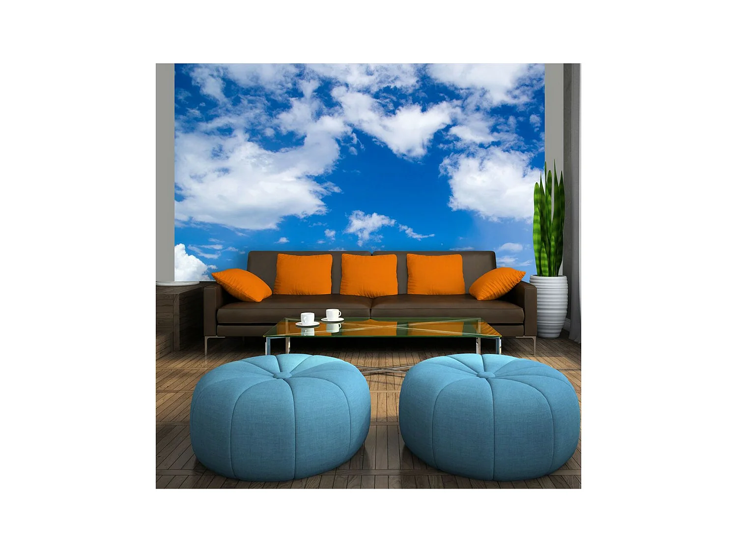 Papier Peint "À Ciel Ouvert" 193 x 250 cm