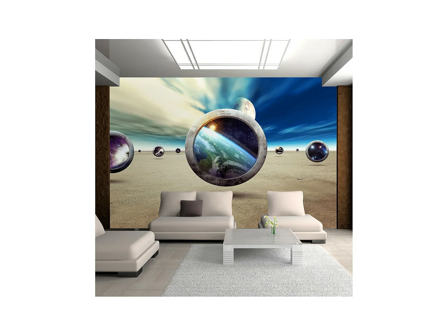 Papier Peint "Promonade dans l'univers" 210 x 300 cm