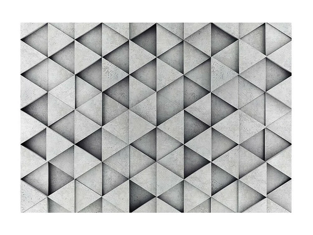 Papier Peint "Grey Triangles" 140 x 200 cm