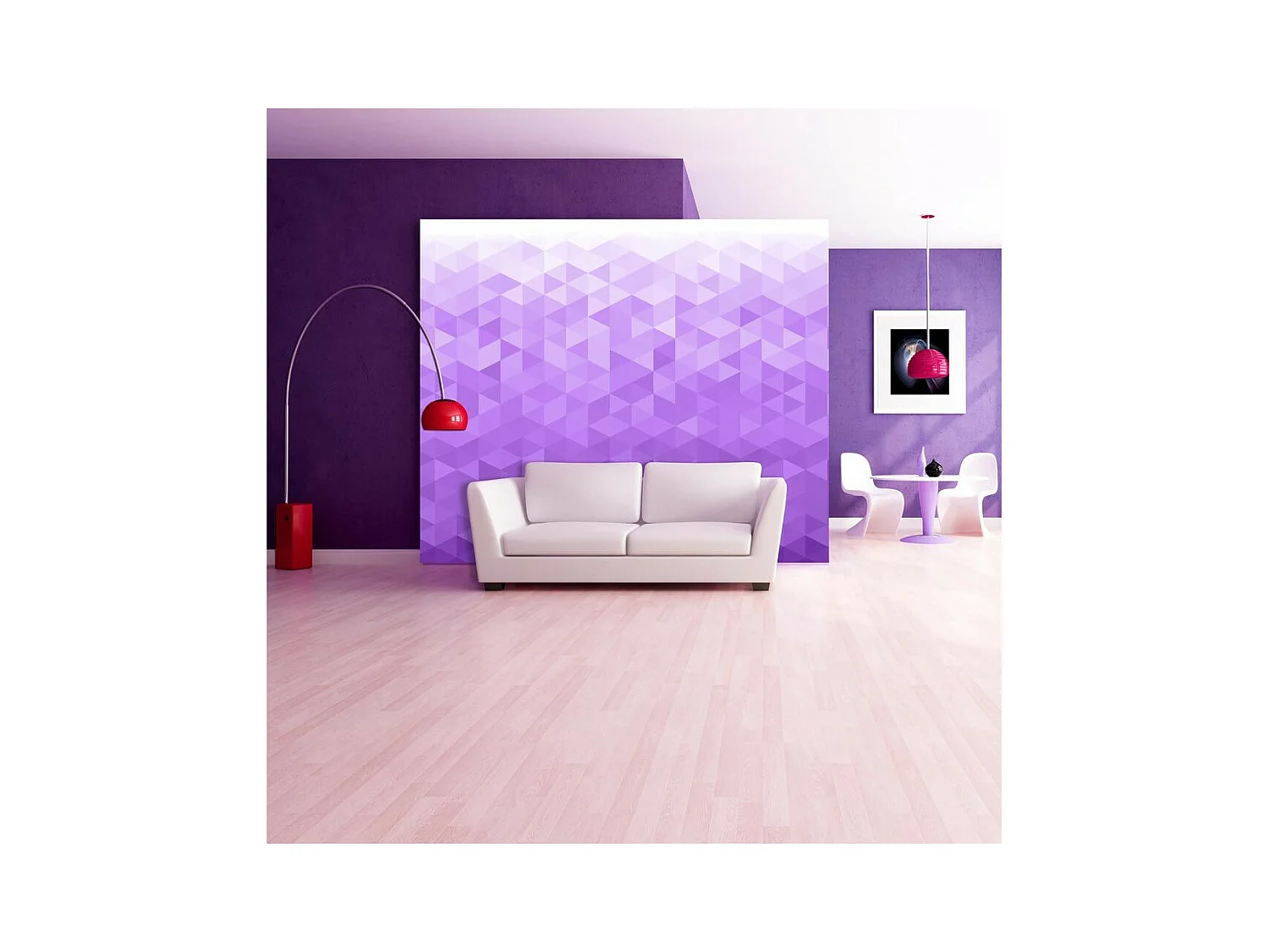 Papier Peint "Violet Pixel" 105 x 150 cm