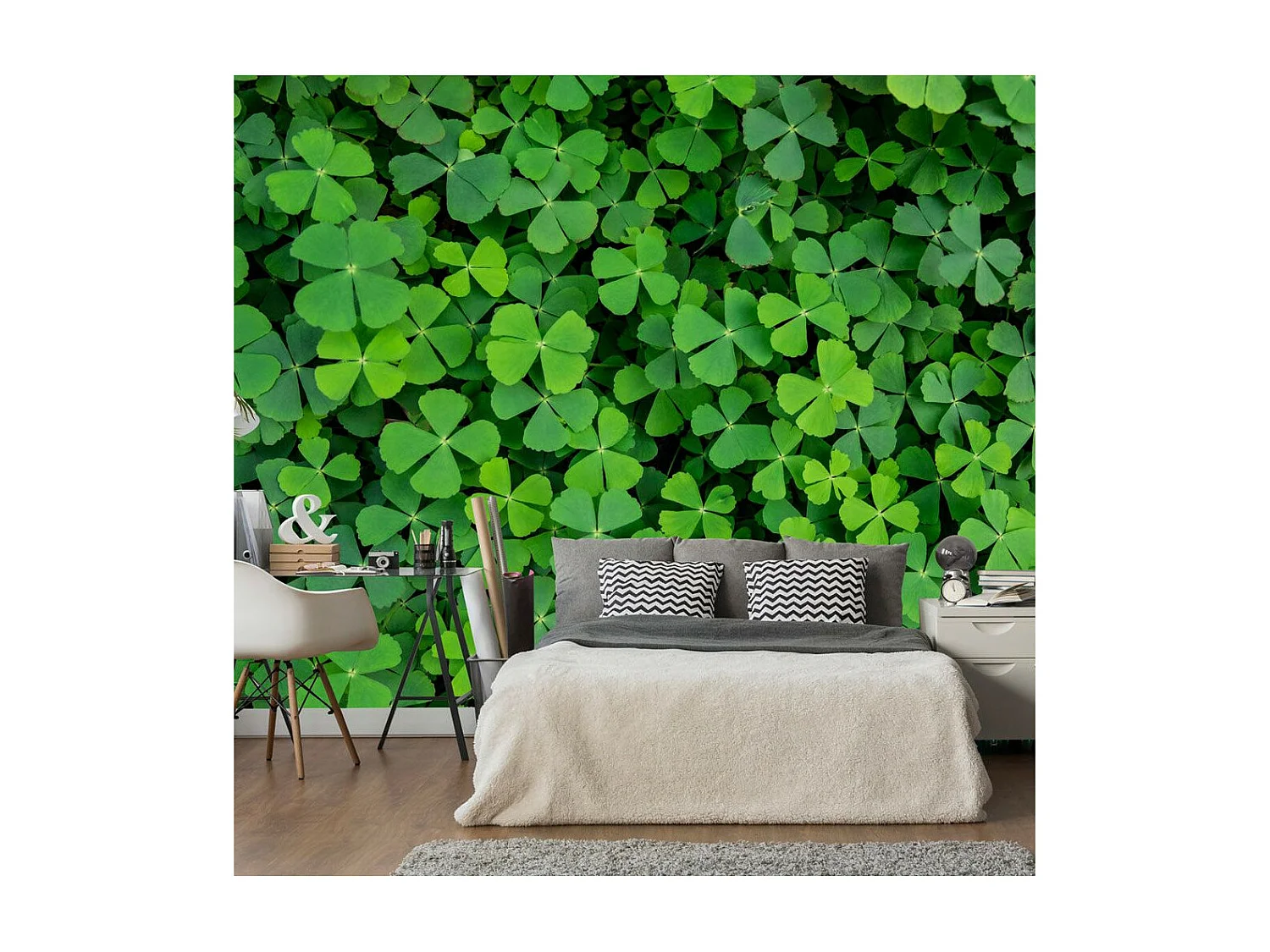 Papier Peint "Green Clover" 210 x 300 cm