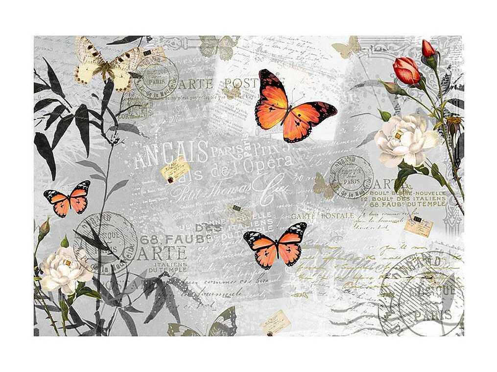 Papier Peint "Butterflies Song" 70 x 100 cm