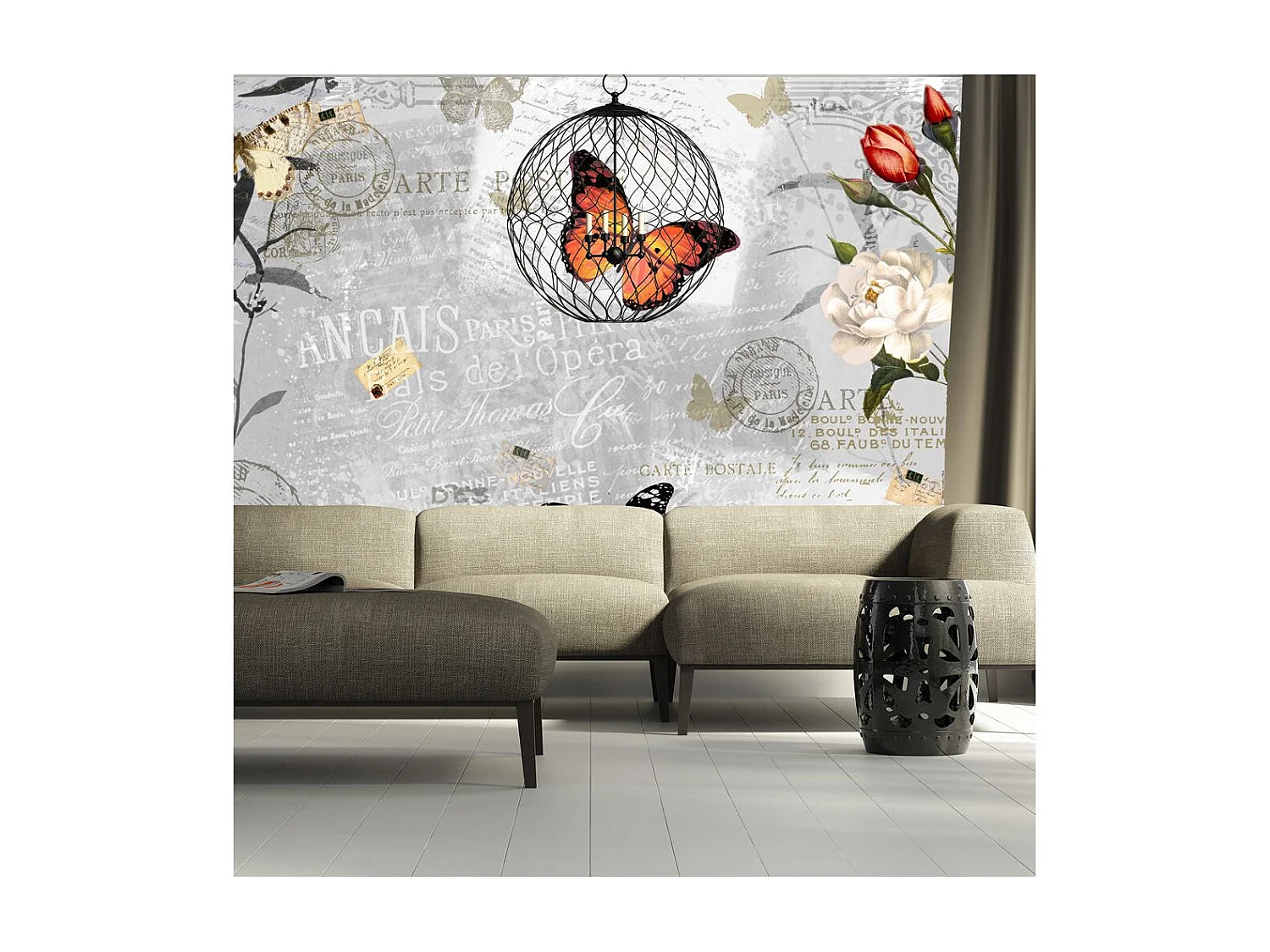 Papier Peint "Butterflies Song" 70 x 100 cm