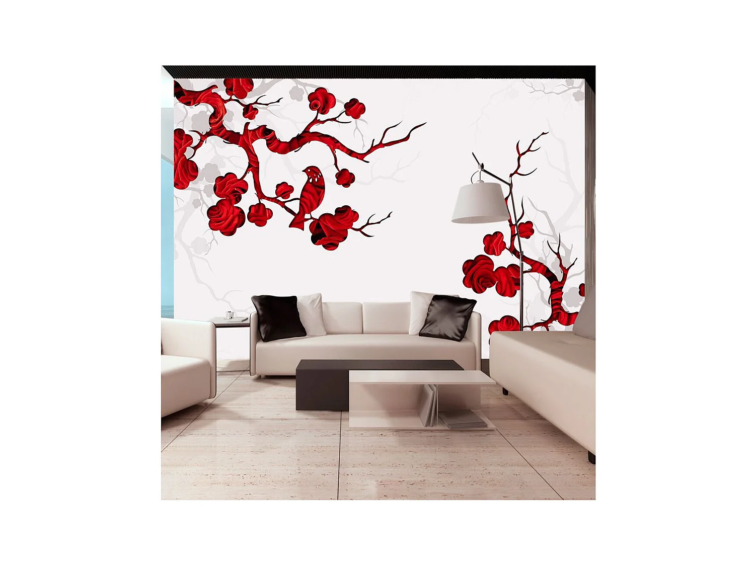 Papier Peint "Red Bush" 210 x 300 cm