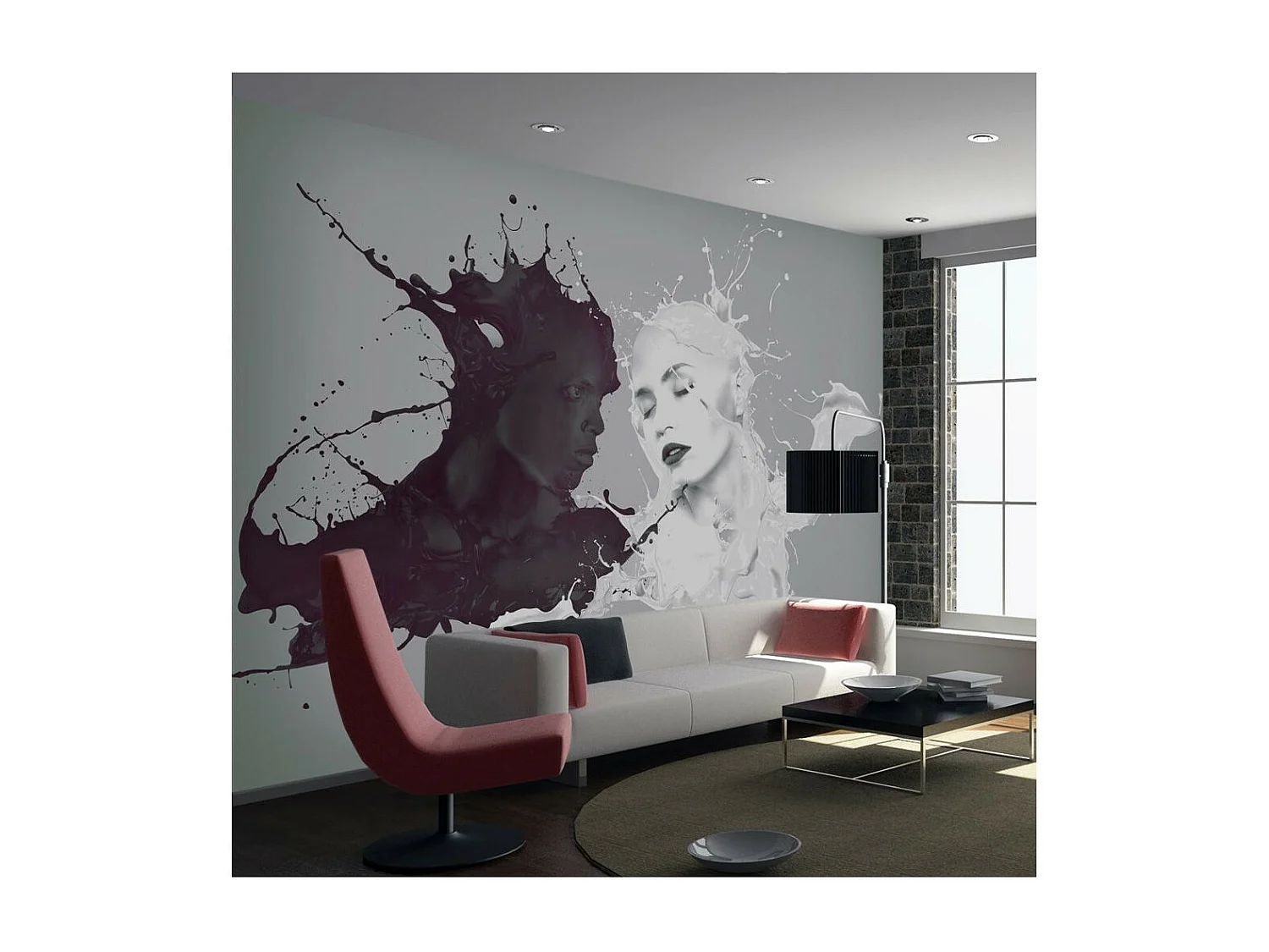 Papier Peint "Les Opposés S'attirent" 193 x 250 cm