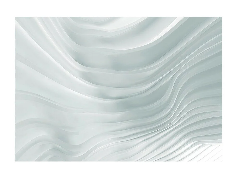 Papier Peint "Waving White" 175 x 250 cm