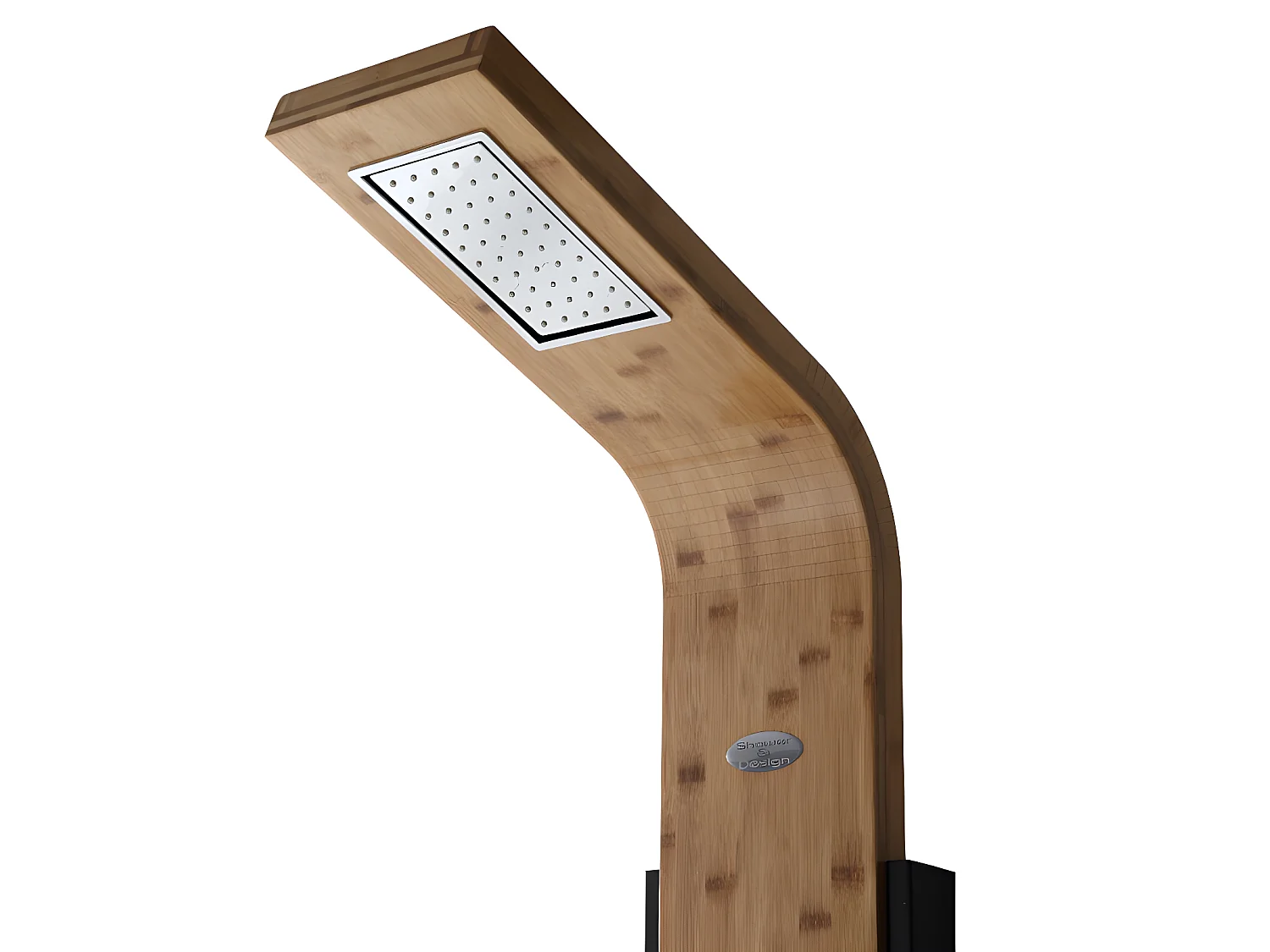 Douchekolom met massagestralen DALIMA - Tropische regen - Bamboepaneel - 22 x 145cm