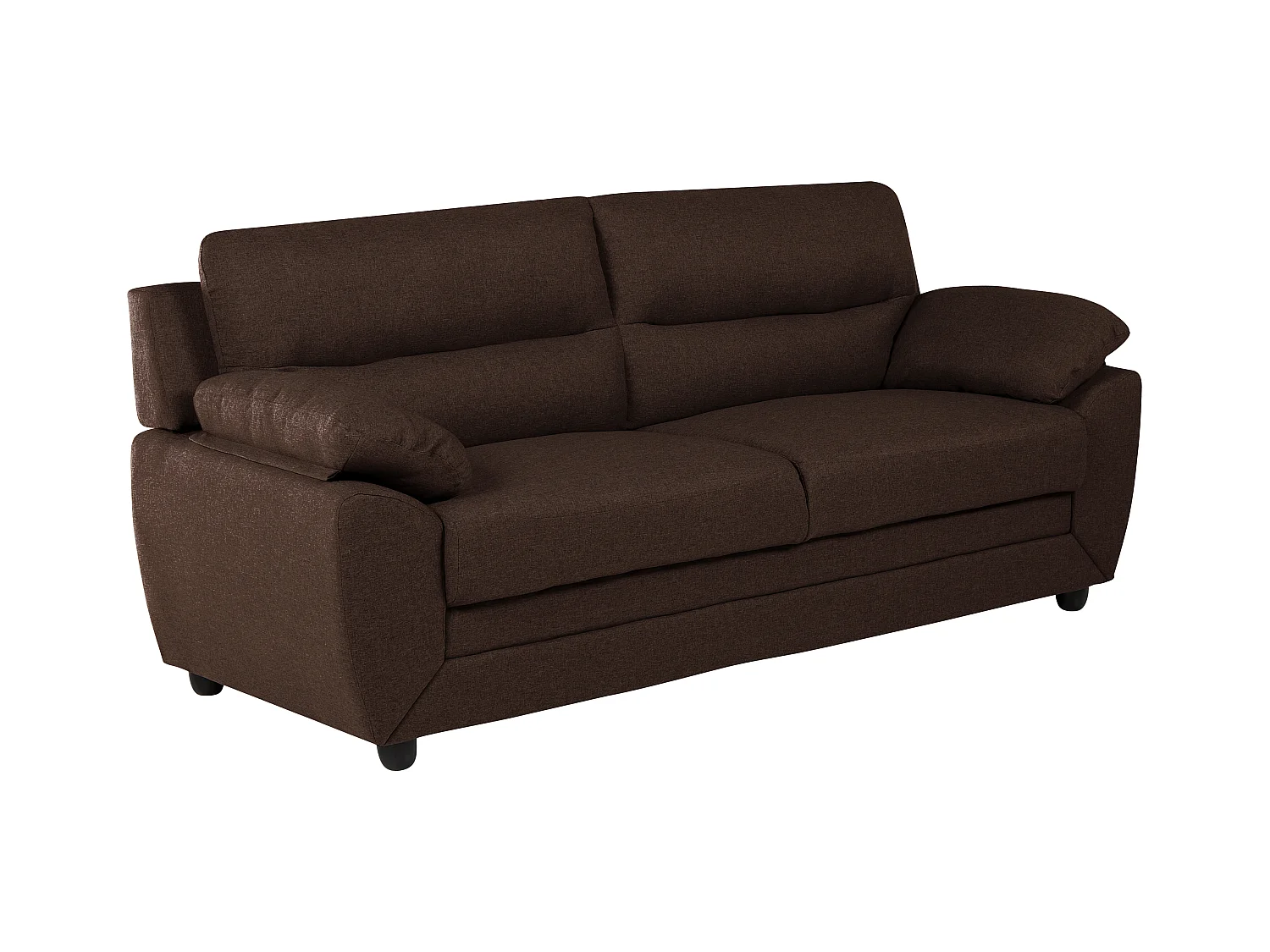 Sofá de 3+2 plazas MANOA tapizado de tela - Marrón
