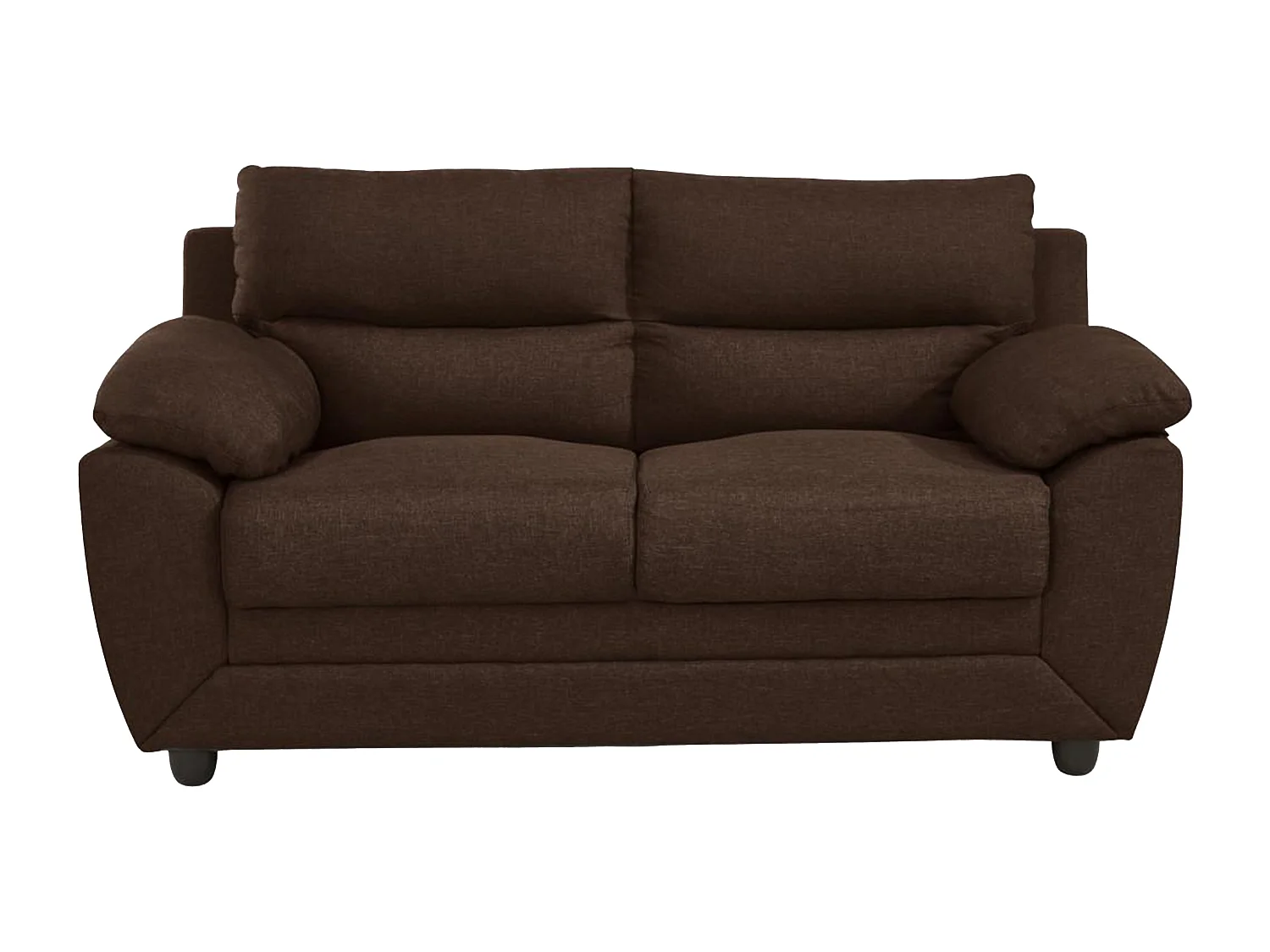 Sofá de 3+2 lugares em tecido Castanho - MANOA