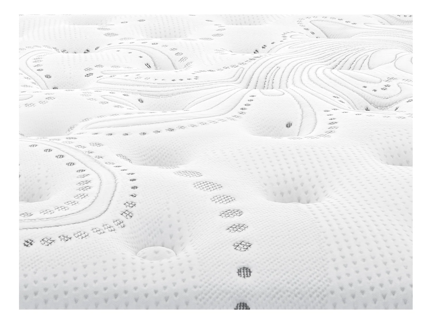 Matelas 160 x 200 cm hybride ressorts ensachés et surmatelas intégré ép.30cm - GAMIANI de YSMÉE