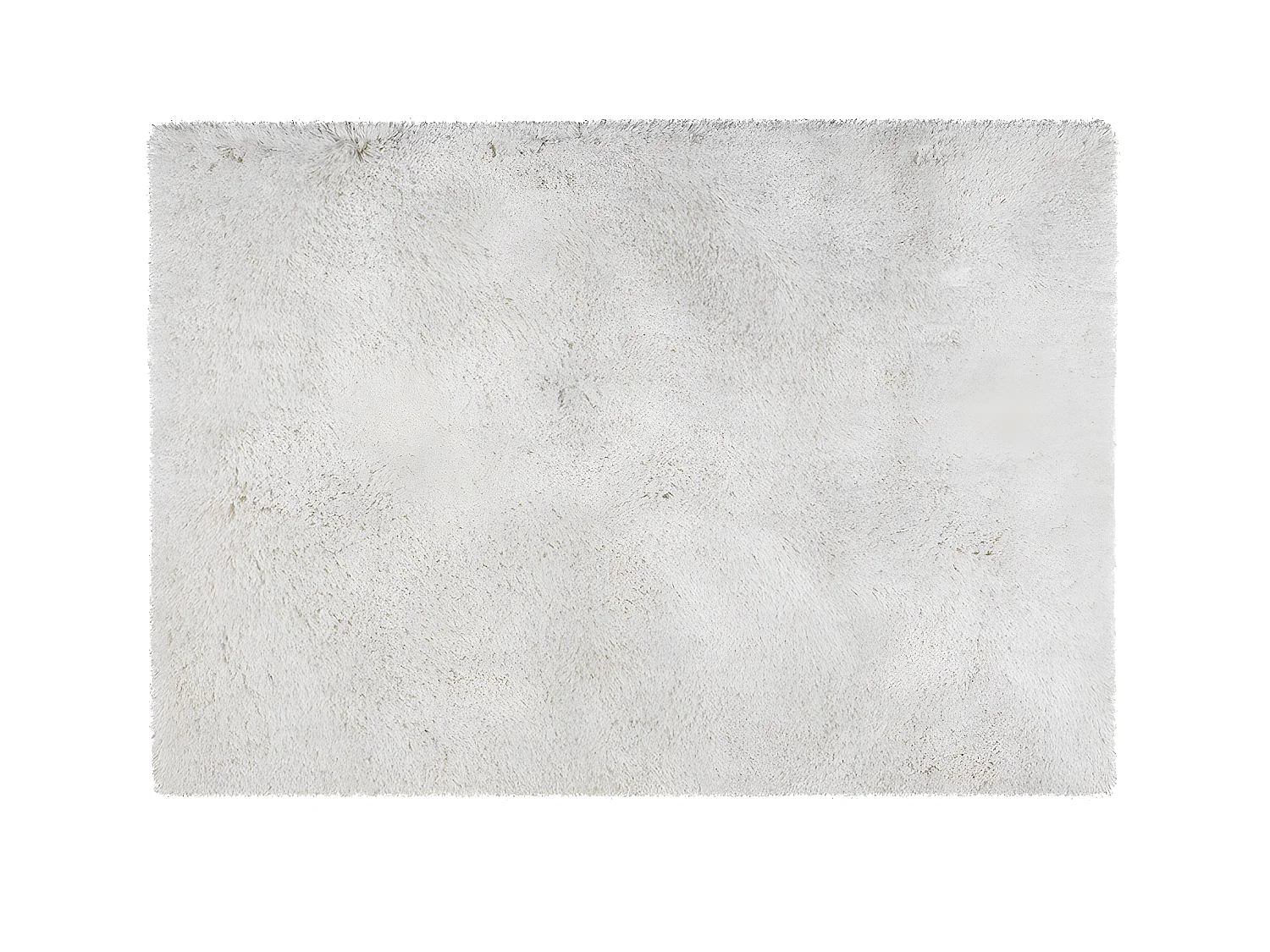 Dywan shaggy HARVEY z mikrofibry – kolor biały – 160 × 230 cm