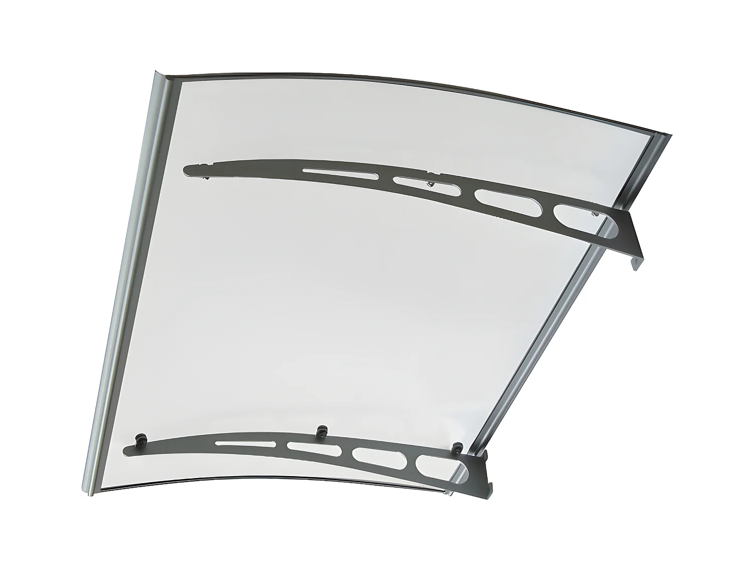 Rechte afdak NEONA van aluminium - 150 x 90 x 15 cm