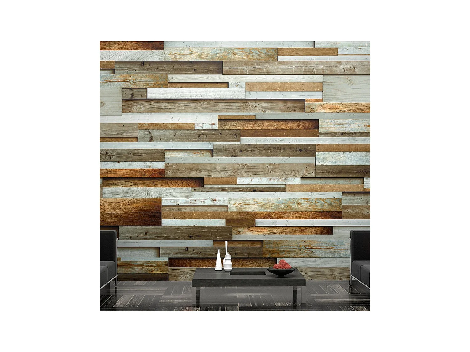 Papier Peint "Ordre de Bois" 70 x 100 cm