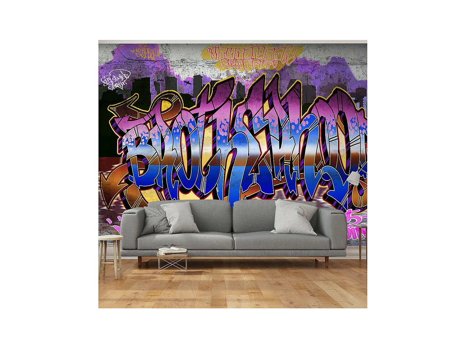 Papier Peint "Colorful Mural" 140 x 200 cm