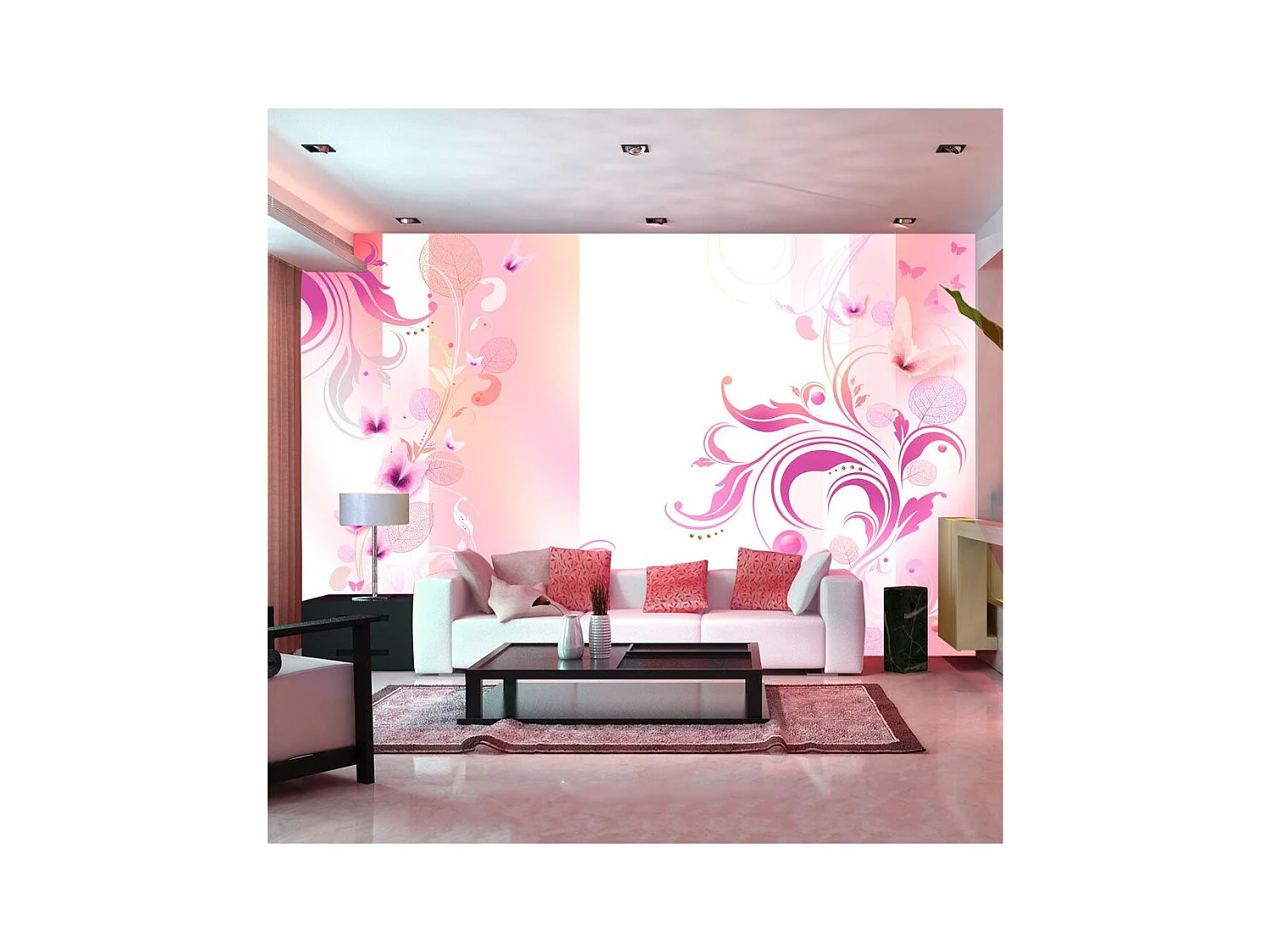 Papier Peint "Rose Passion" 245 x 350 cm