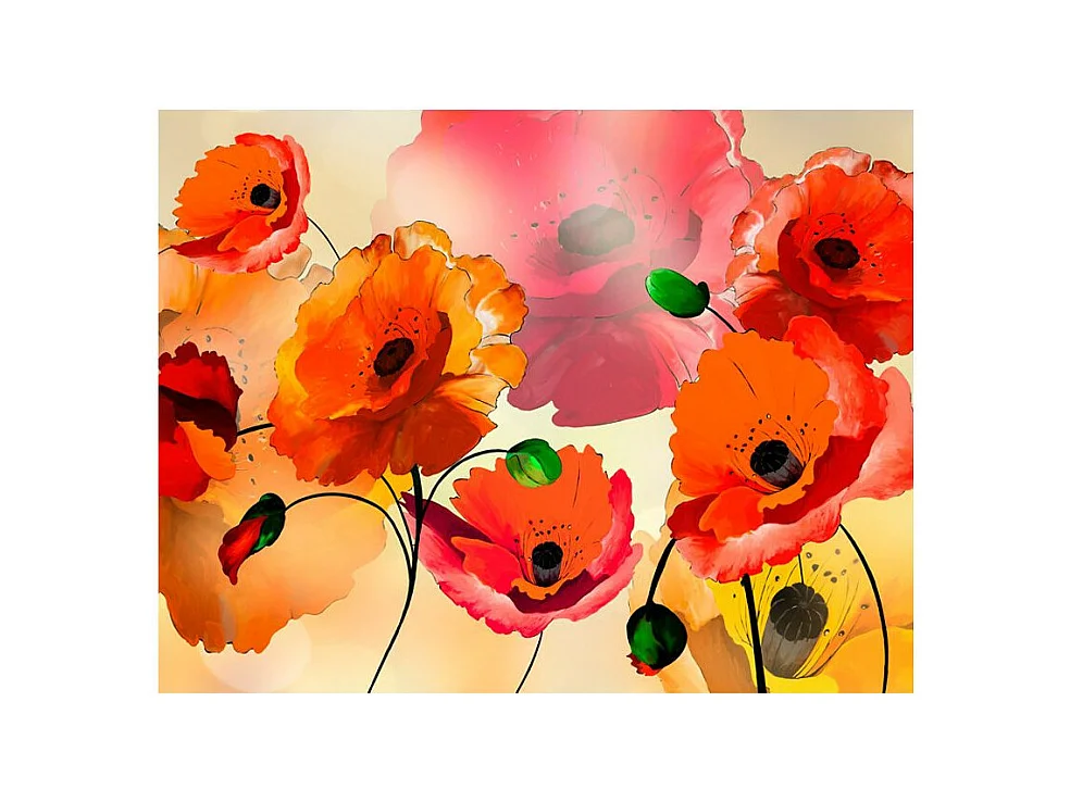 Papier Peint II "Velvet Poppies" 193 x 250 cm