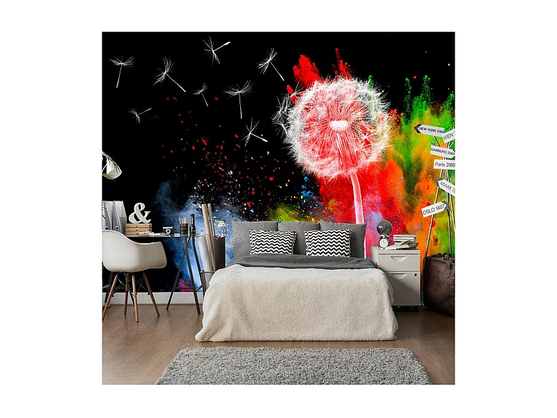 Papier Peint "Colourful Element" 140 x 200 cm