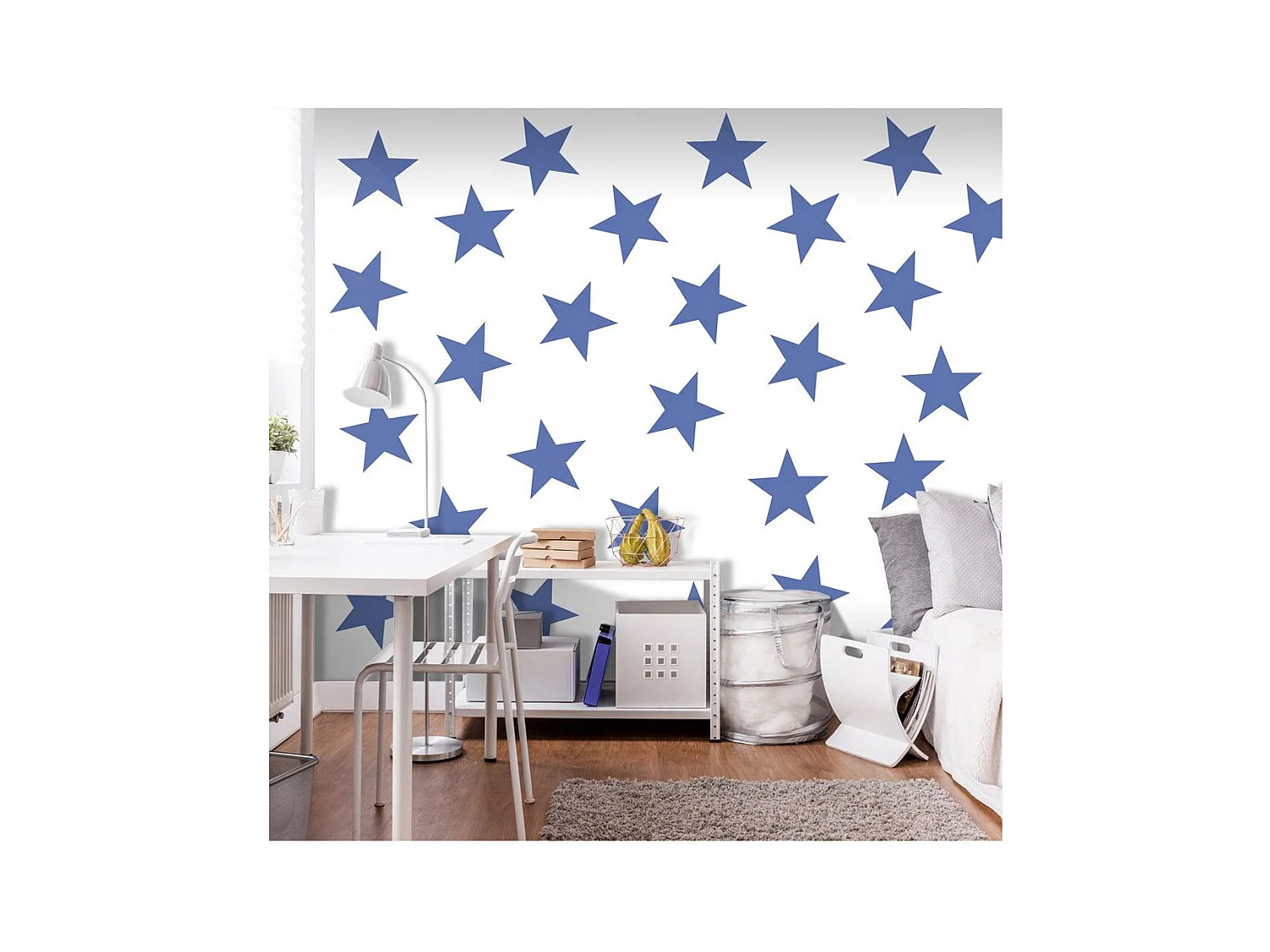 Papier Peint "Blue Star" 140 x 200 cm