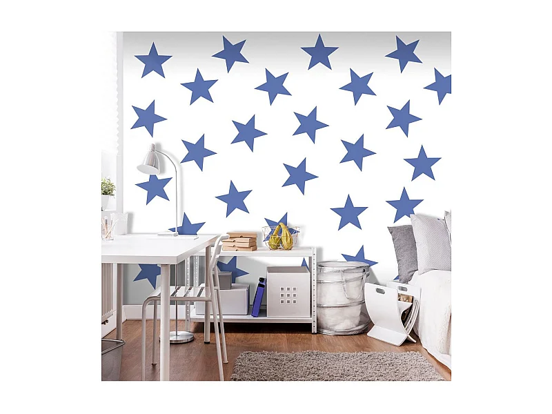 Papier Peint "Blue Star" 140 x 200 cm