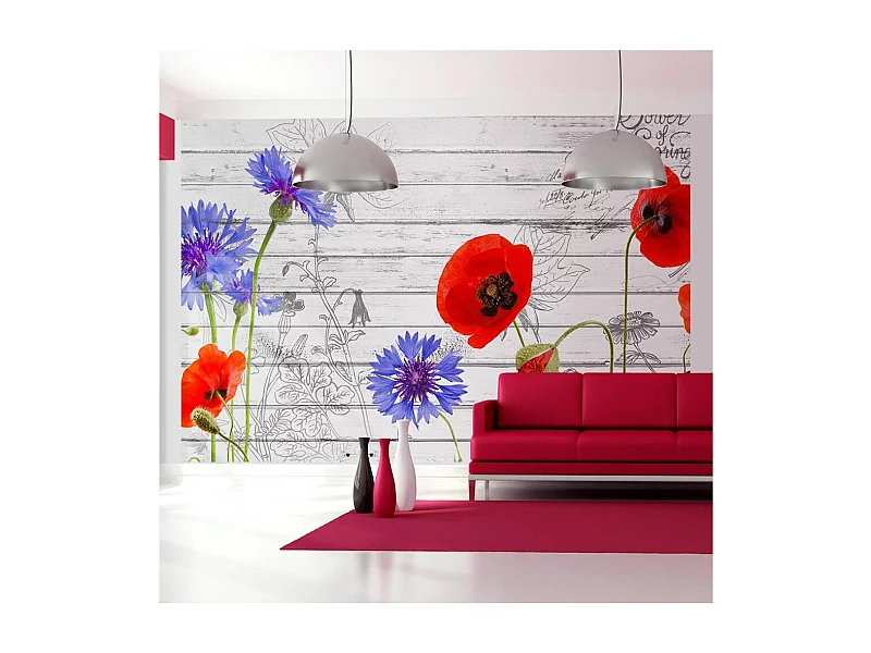 Papier Peint "Wildflowers" 105 x 150 cm