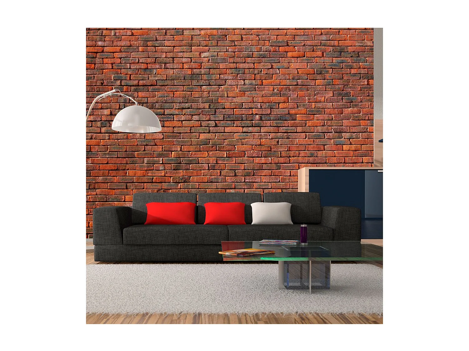 Papier Peint "Motif : Brique" 270 x 350 cm