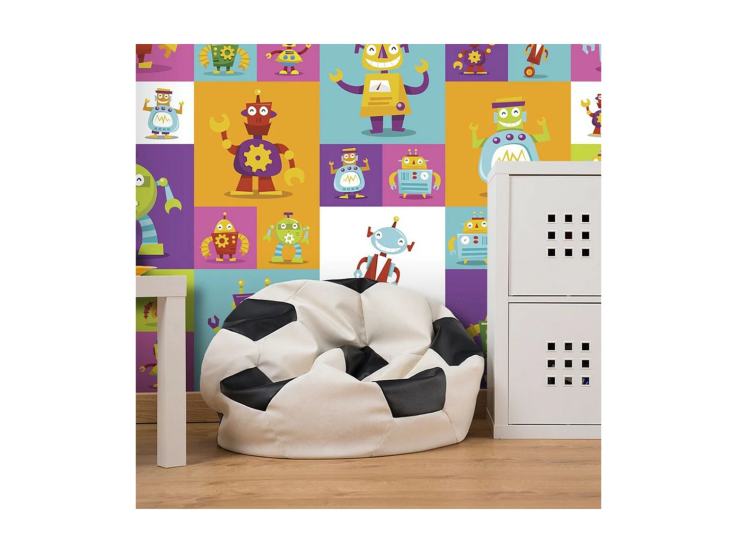 Papier Peint "Colorful Robots" 50x1000cm