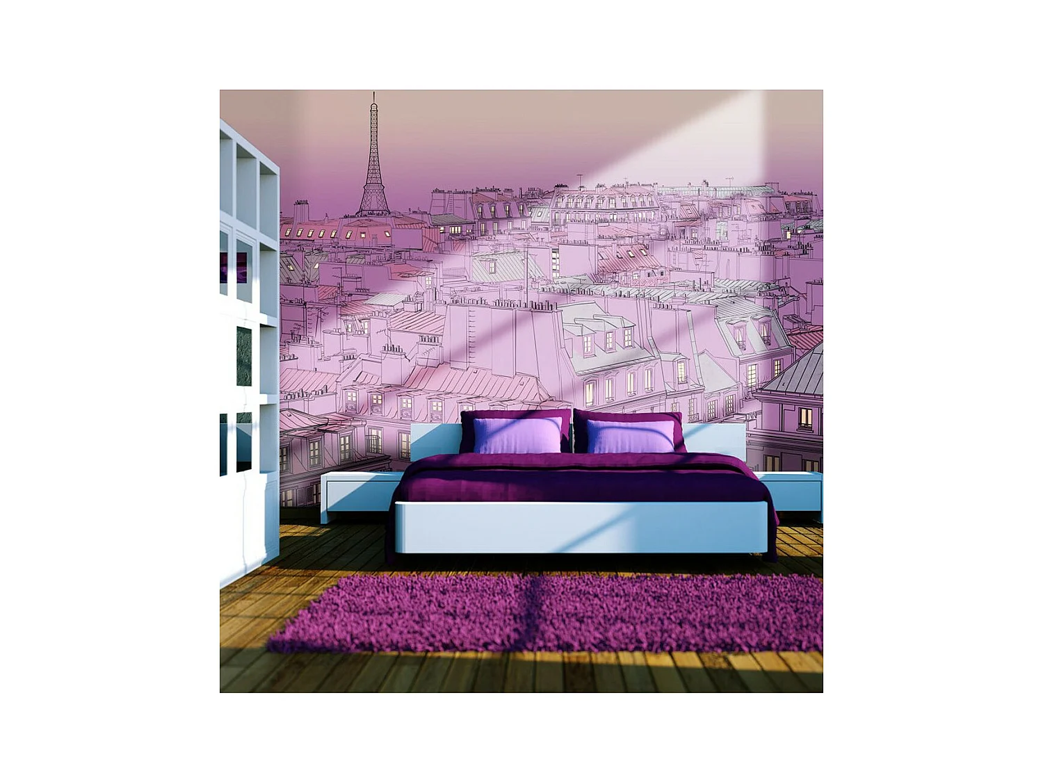 Papier Peint "Vendredi Soir à Paris" 270 x 350 cm