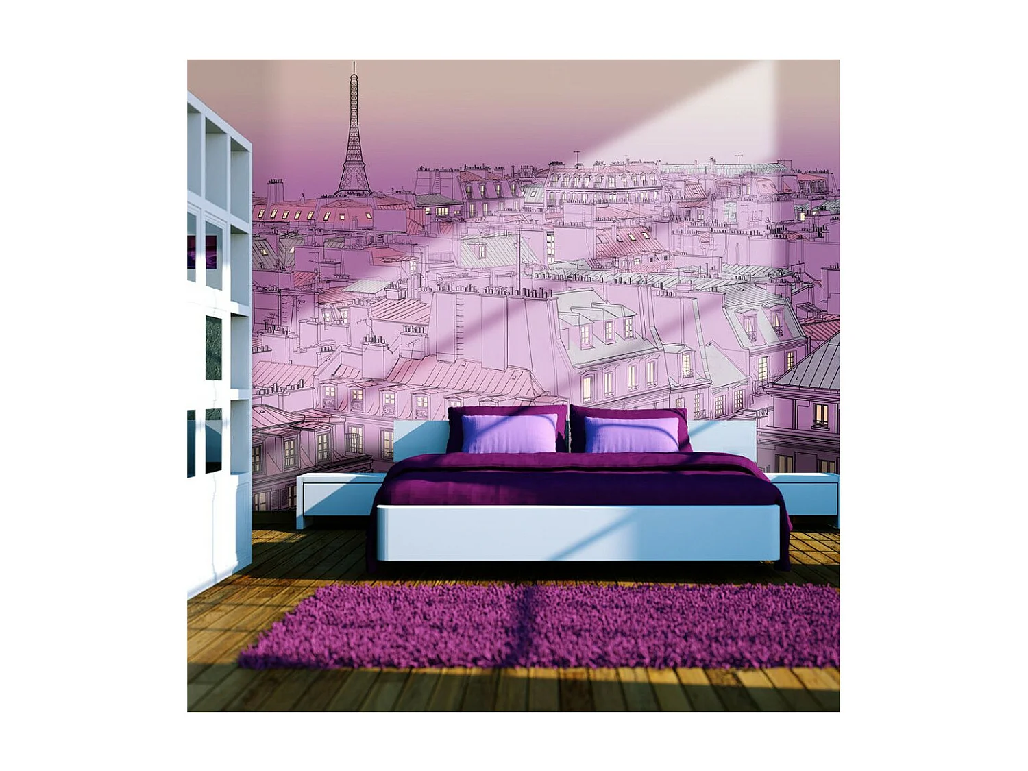 Papier Peint "Vendredi Soir à Paris" 270 x 350 cm