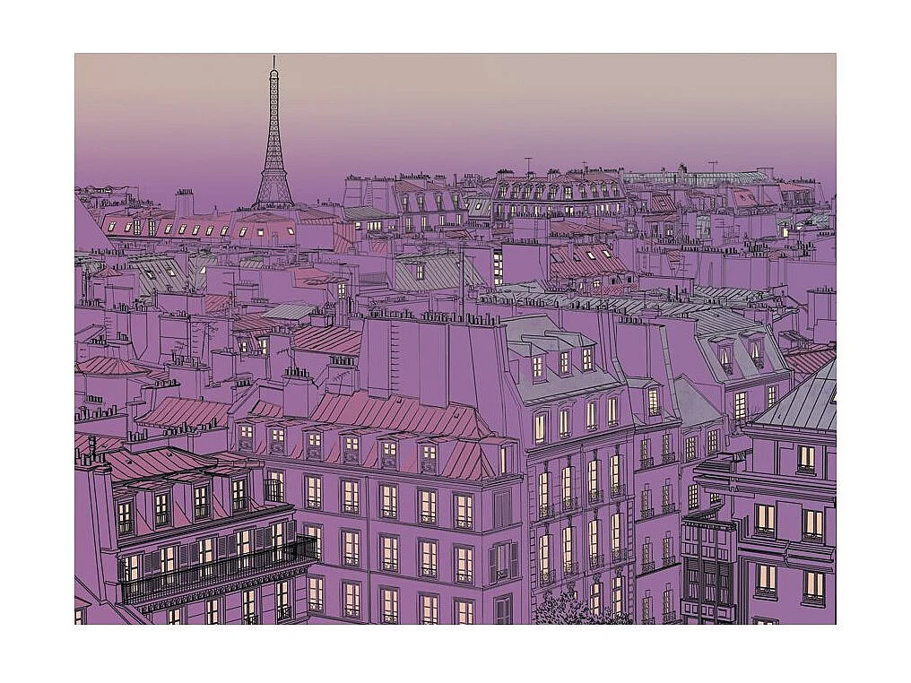Papier Peint "Vendredi Soir à Paris" 270 x 350 cm