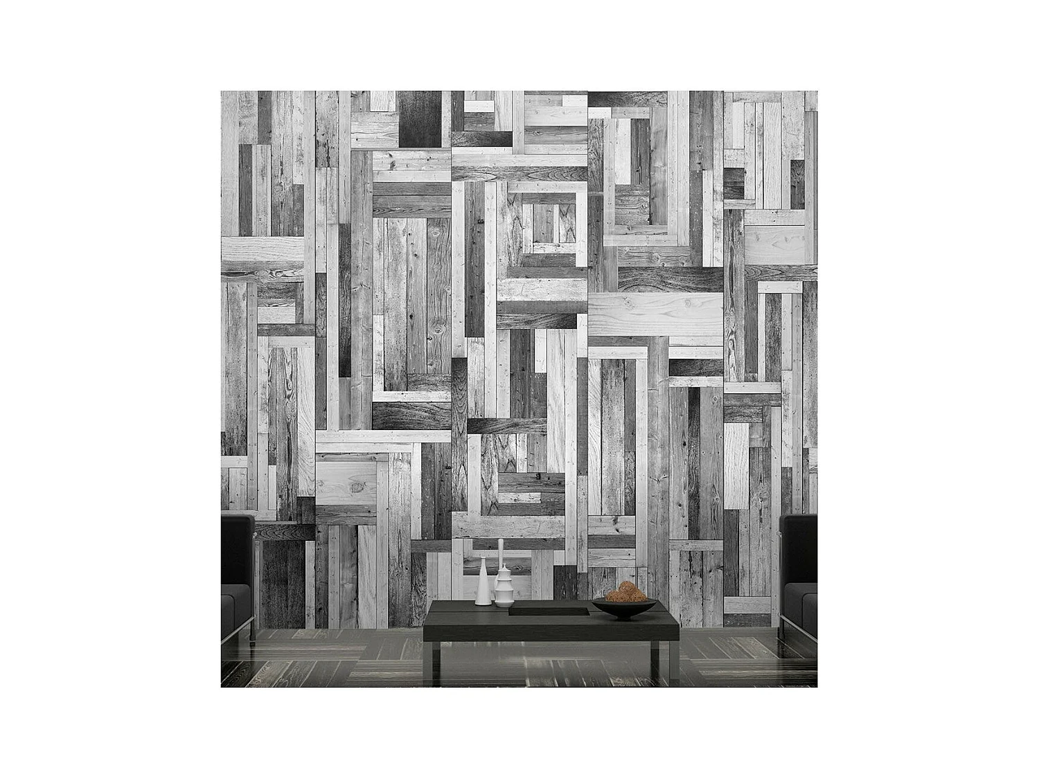 Papier Peint "Gray Labyrinth" 50x1000cm