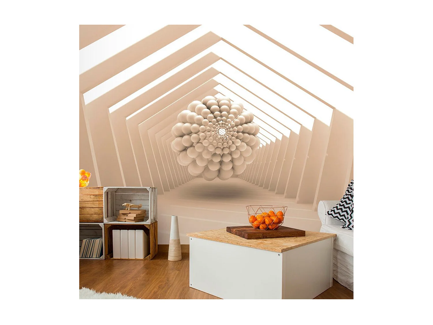 Papier Peint "Abstract Corridor" 70 x 100 cm