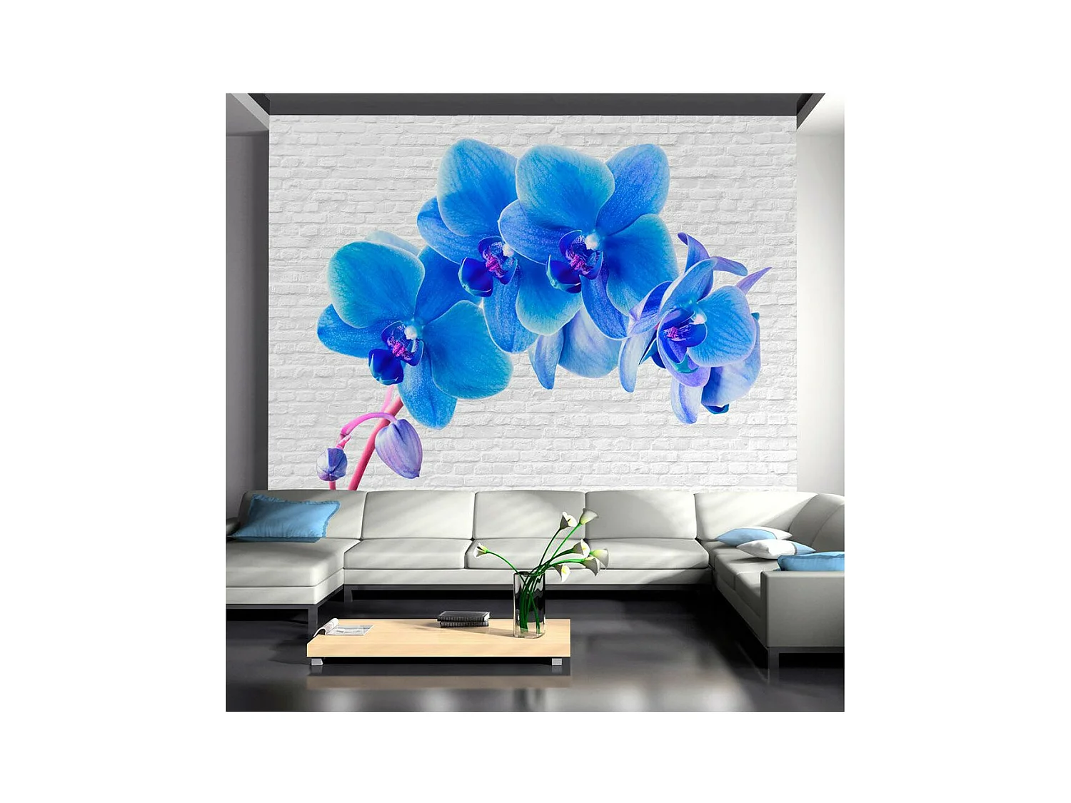 Papier Peint "Blue Excitation" 70 x 100 cm