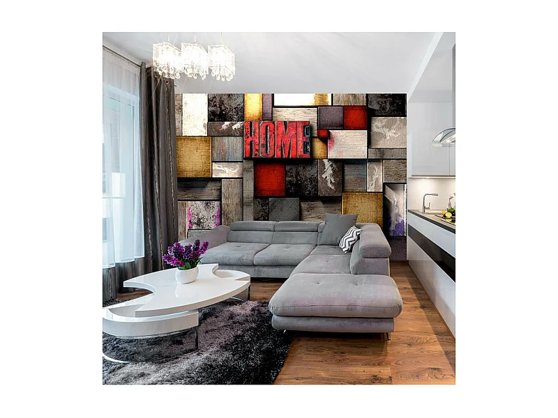 Papier Peint "Colorful Home" 70 x 100 cm