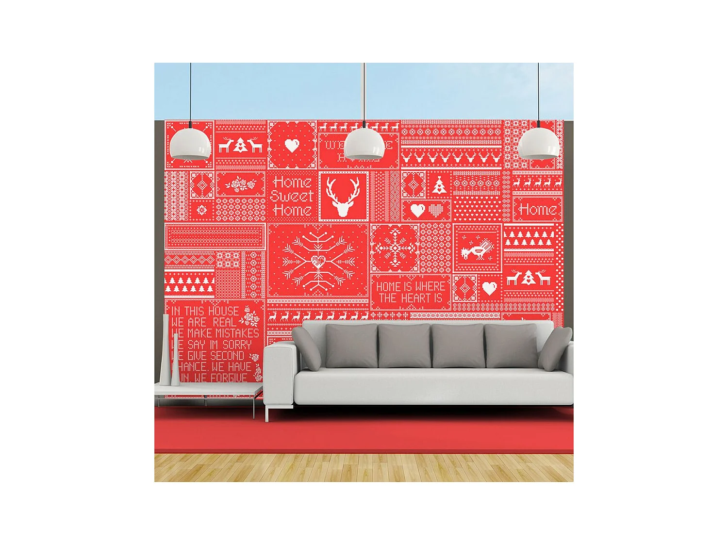 Papier Peint "Norwegian Composition" 140 x 200 cm