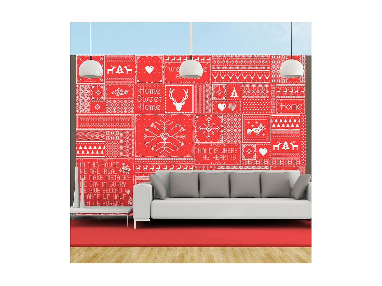 Papier Peint "Norwegian Composition" 140 x 200 cm