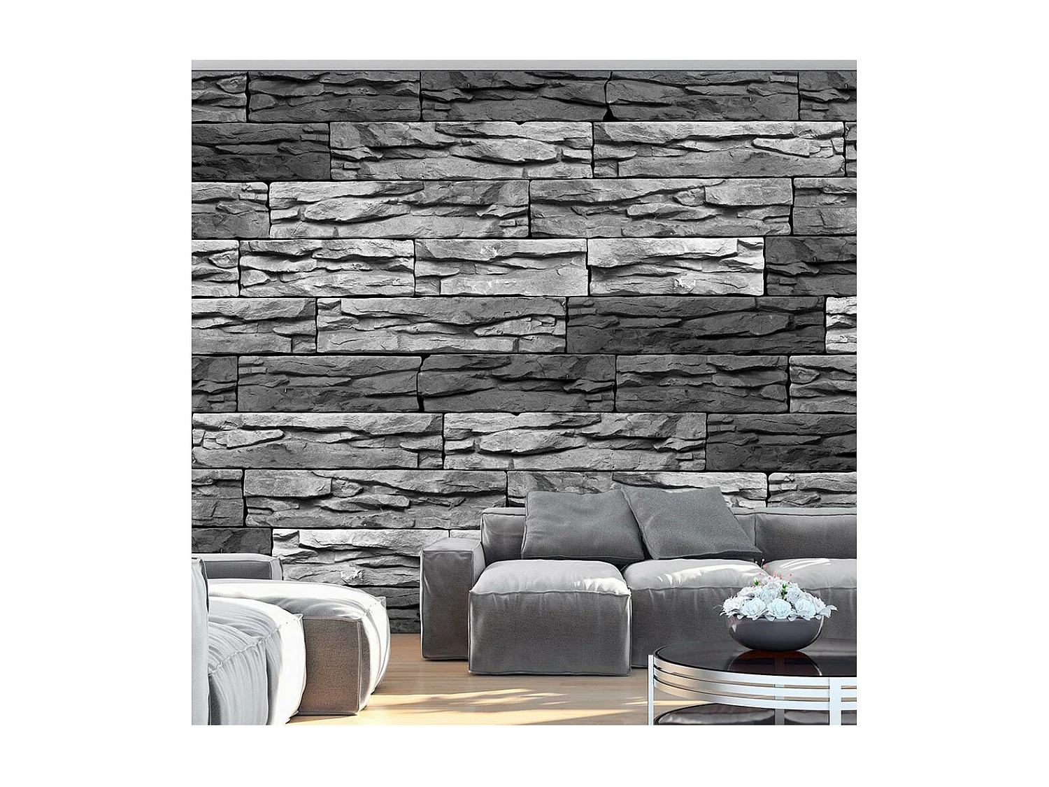 Papier Peint "Concrete Forests" 140 x 200 cm