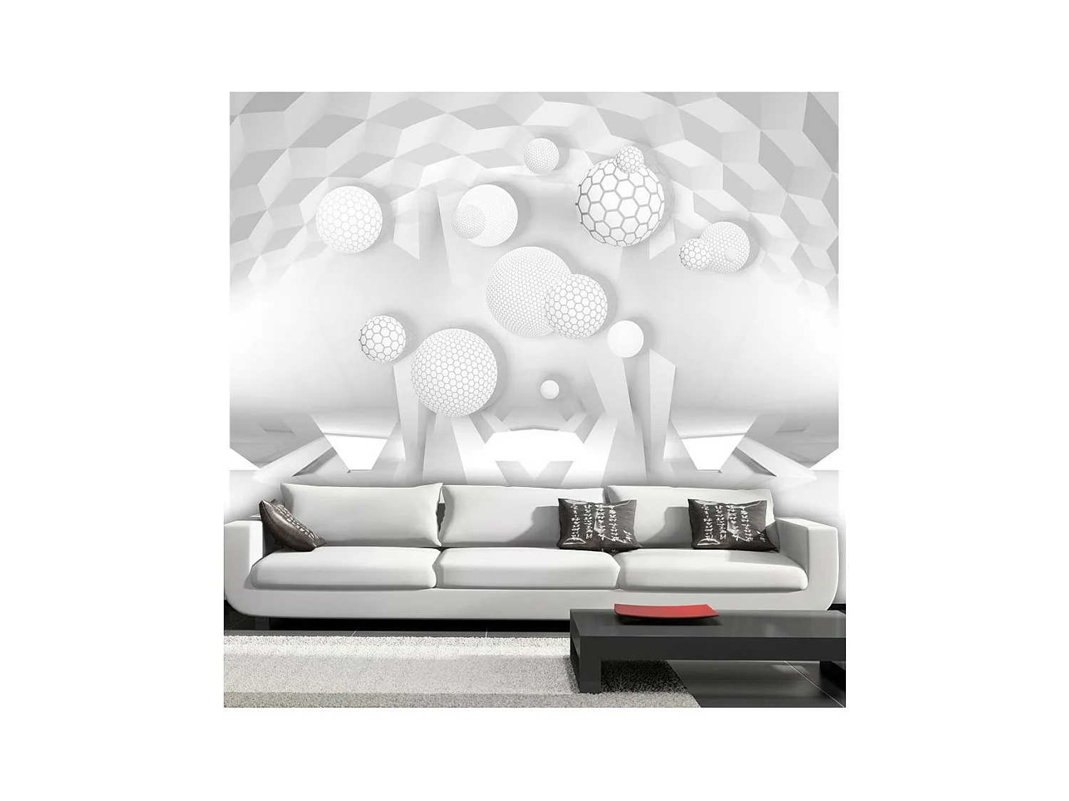 Papier Peint "Circles in the Space" 105 x 150 cm